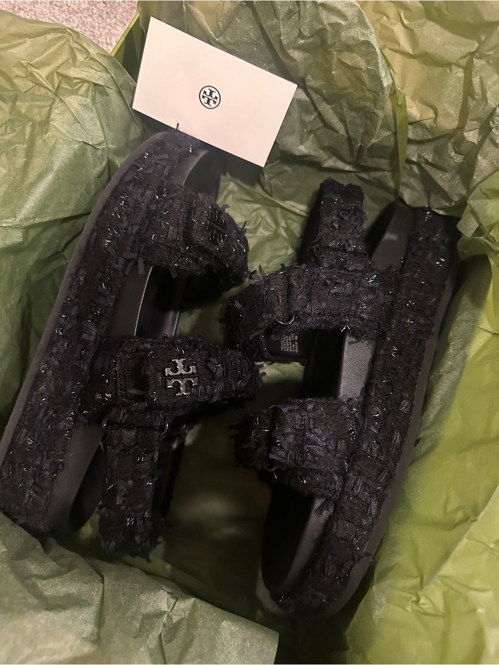 Tory Burch Midnight Navy and Olive Green Box Set - Picture 2 of 16